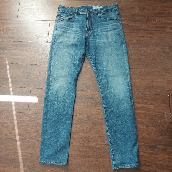 Ag Adriano Goldschmied The Graduate Tailored Leg Blue Denim Jeans Mens S… - Picture 3 of 14